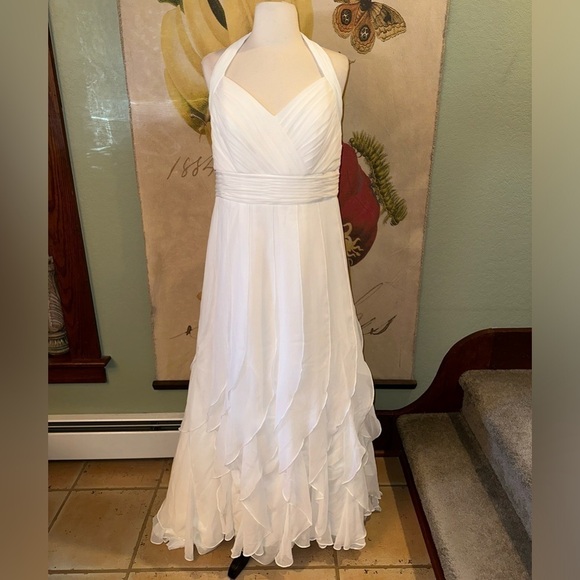 Galina Woman Chiffon Halter Summer Wedding Formal Dress Plus Size 16W READ - Picture 4 of 14